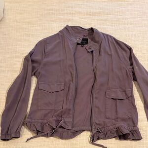Sanctuary Mauve Utility Jacket with Drawstring Waist